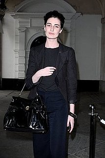 Photo of Model Erin O'Connor in High-Waist Trouser Trend